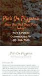 Mobile Screenshot of piesonpizzeria.com